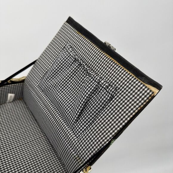 NYC Cigar Box Novelty Purse Bag Beaded Skyline Funky Style - Picture 9 of 12